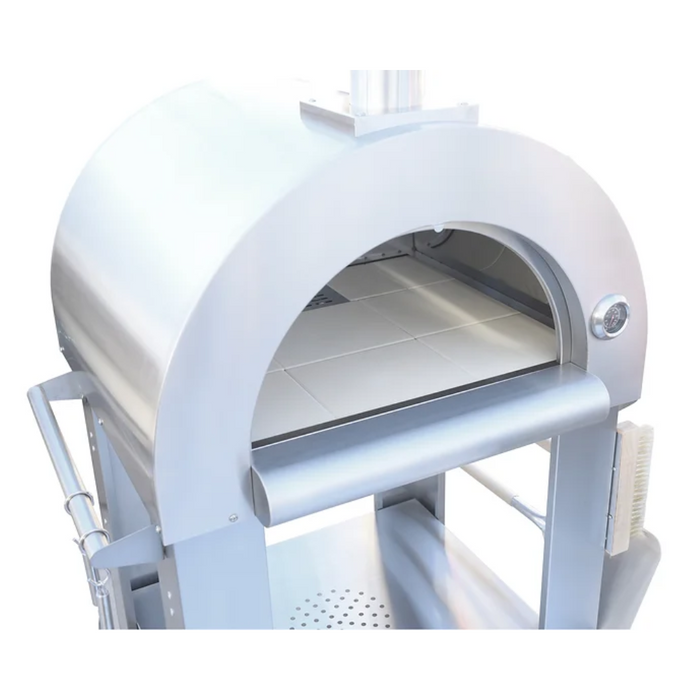 Kokomo 32" Wood Burning Pizza Oven with Oven Cart and Four Piece Accessory Kit