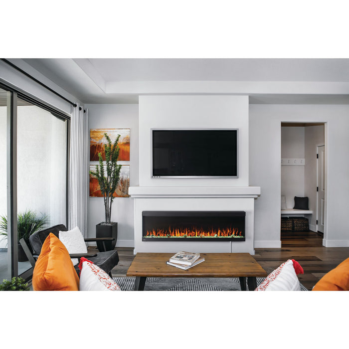 Napoleon Trivista Pictura 3-Sided Wall-Mounted Electric Fireplace – Multi-Color LED Flames