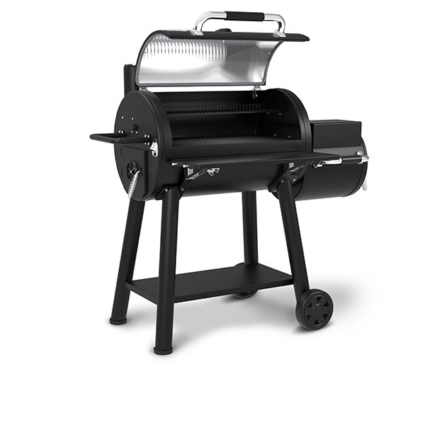 Broil King Regal Charcoal Offset 500, Dual Chamber Charcoal Smoker Grill