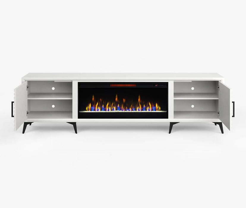 Realcozy 95" Malibu Fireplace TV Stand