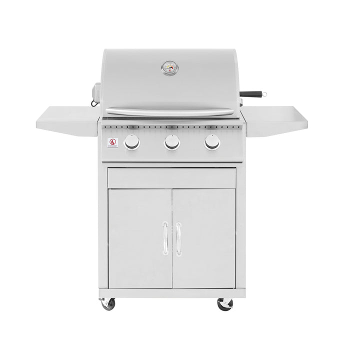 Summerset Sizzler 26-inch Gas BBQ Grill, 3 Burners, Built-In Premium BBQ Grill SIZ26