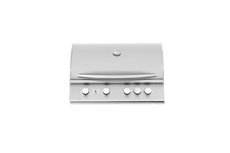 Summerset Sizzler 32-inch Gas BBQ Grill, 4 Cast Stainless Steel Burners, Built-In Premium BBQ Grill SIZ32