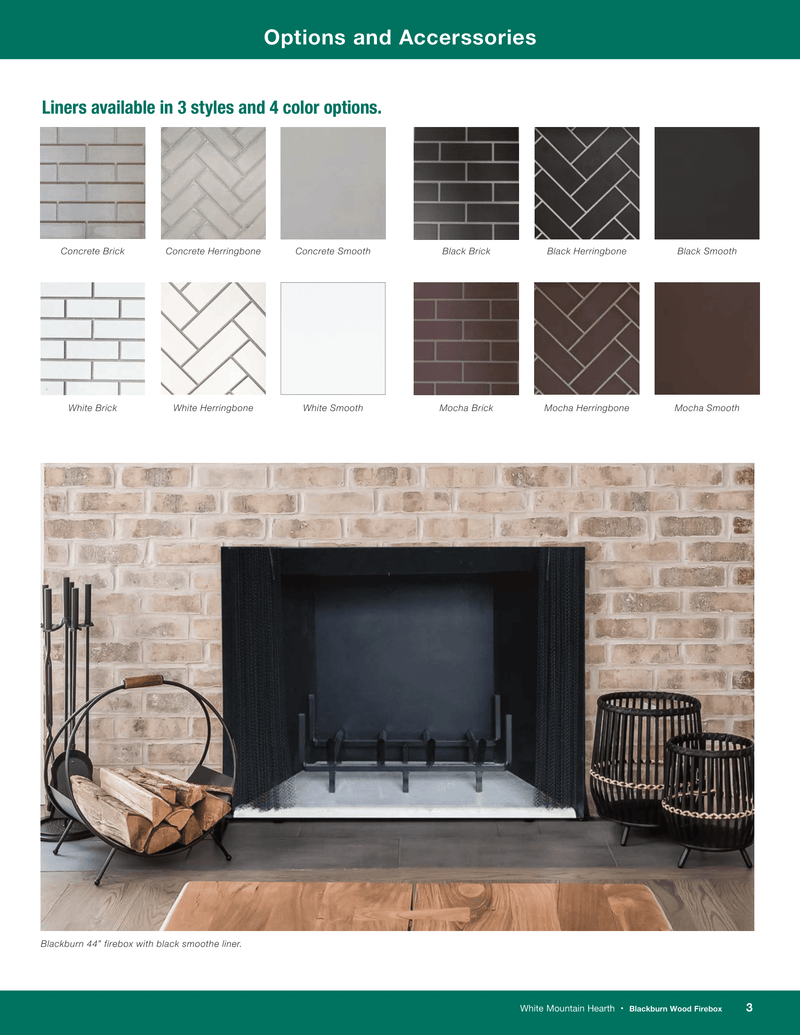 Empire 36-Inch by 30-inch Wood Fireplace Blackburn, Large Viewing Box, Premium Steel and Refractory Brick Construction WB36FB0F