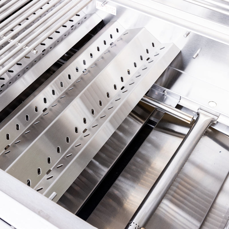 Summerset Sizzler 40-inch Built-In Grill, 5-Burner, 60,000 BTU, 443 Stainless Steel, 304 Tube Burners, 8mm Grates, Piezo Ignition, 867.93 sq in Cooking Area, Commercial & Off-Grid Ready