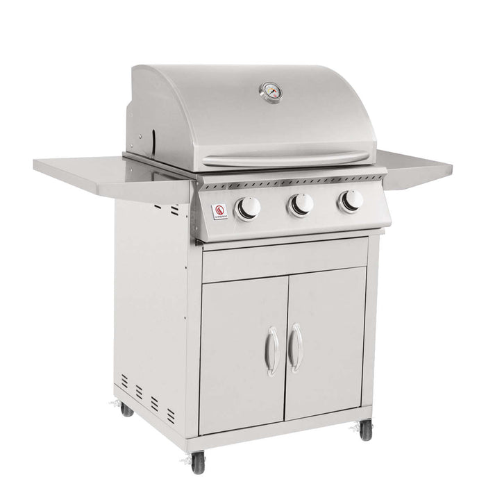 Summerset Sizzler 26-inch Gas BBQ Grill, 3 Burners, Built-In Premium BBQ Grill SIZ26