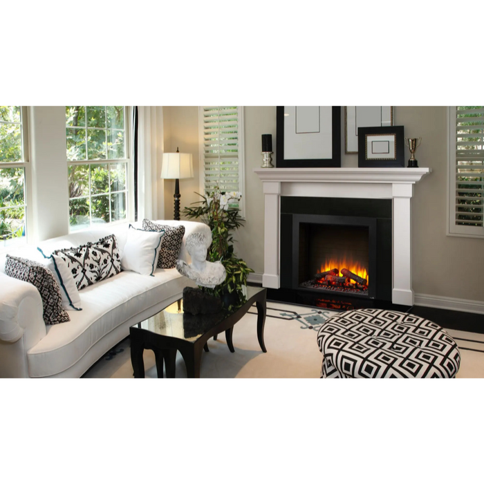 SimpliFire 30-inch Built-In Electric Fireplace Warms up to 400 sq Ft, Traditional Design with Modern Controls, No Venting Needed, Comes w/ Remote