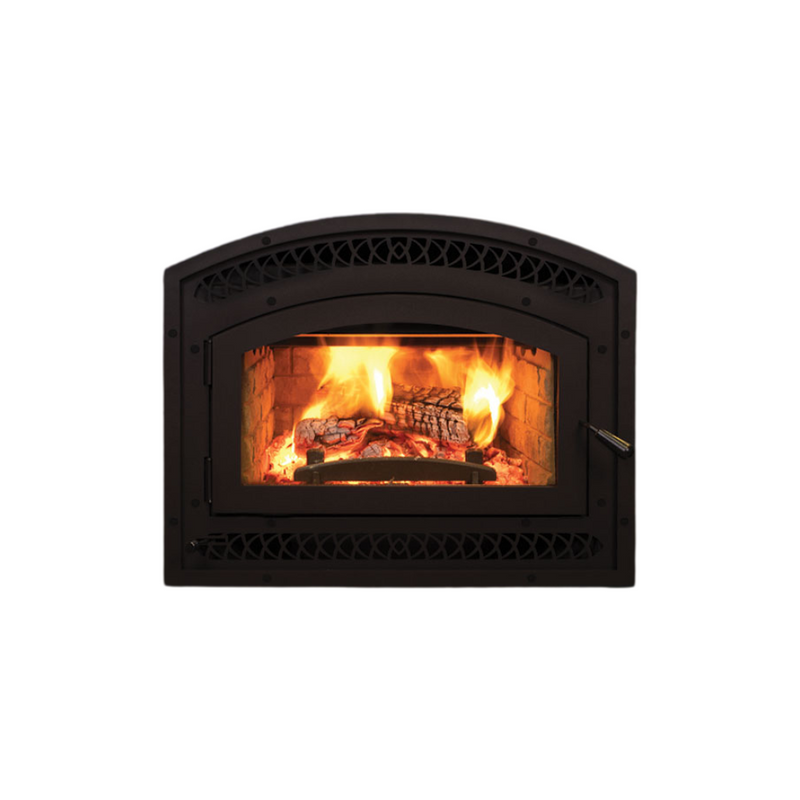 Superior EPA Certified Wood Burning Fireplace Insert with Blower, Air Kit & Ceramic Glass