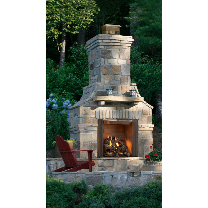 Majestic Castlewood 42” x 38” Outdoor Wood Fireplace