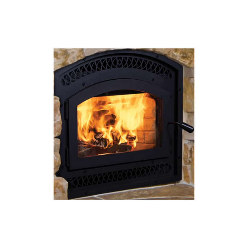 Superior EPA Certified Wood Burning Fireplace Insert with Blower, Air Kit & Ceramic Glass