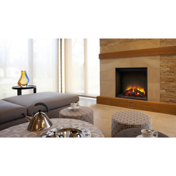 SimpliFire 30-inch Built-In Electric Fireplace Warms up to 400 sq Ft, Traditional Design with Modern Controls, No Venting Needed, Comes w/ Remote