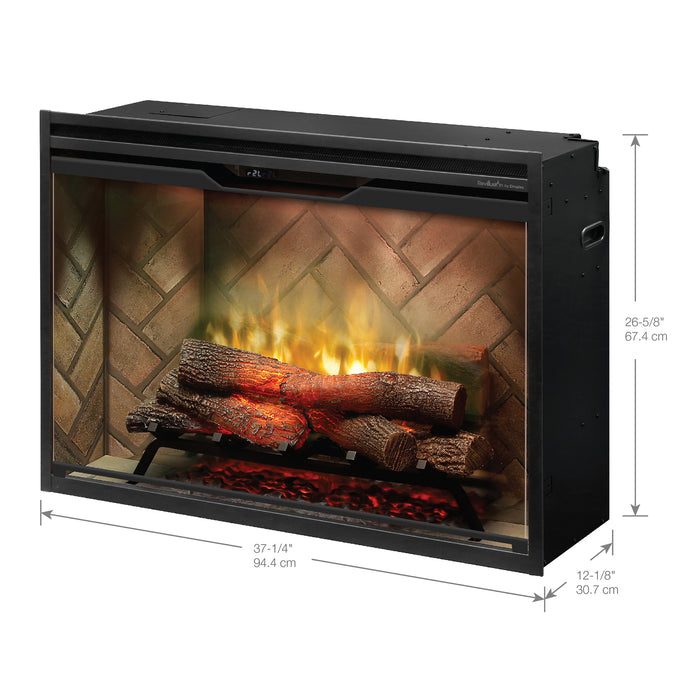 Dimplex Revillusion Electric Fireplace Insert, Remote and Plug Kit Included, Warms up to 2000 sq ft, Adjustable Flame Height and Colors, Cool Touch Glass Pane