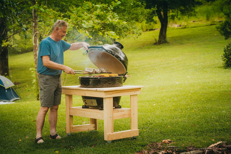 Primo Oval XX-Large 500 Kamado Grill, Made in USA, Huge Cooking Area