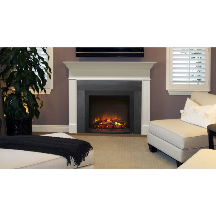 SimpliFire 30-inch Built-In Electric Fireplace Warms up to 400 sq Ft, Traditional Design with Modern Controls, No Venting Needed, Comes w/ Remote