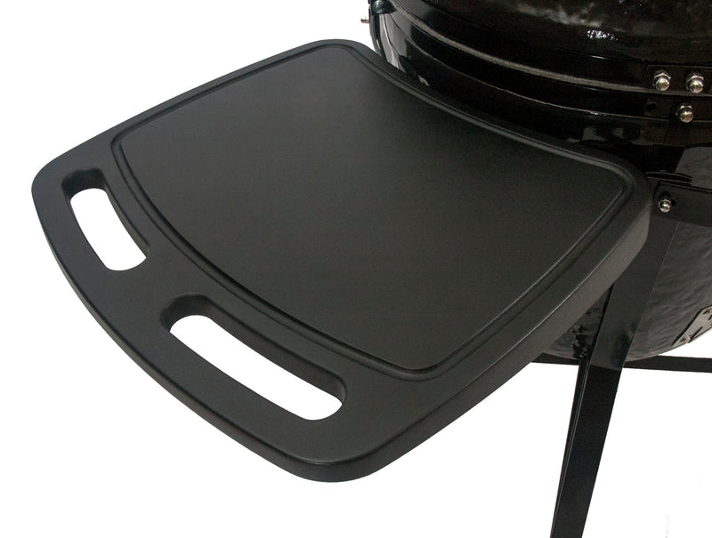 Primo Oval LG 300 All-In-One Kamado Charcoal Grill – Made in USA, 300 sq in Cooking Area, Freestanding Ceramic BBQ with Cradle, Shelves, Tools