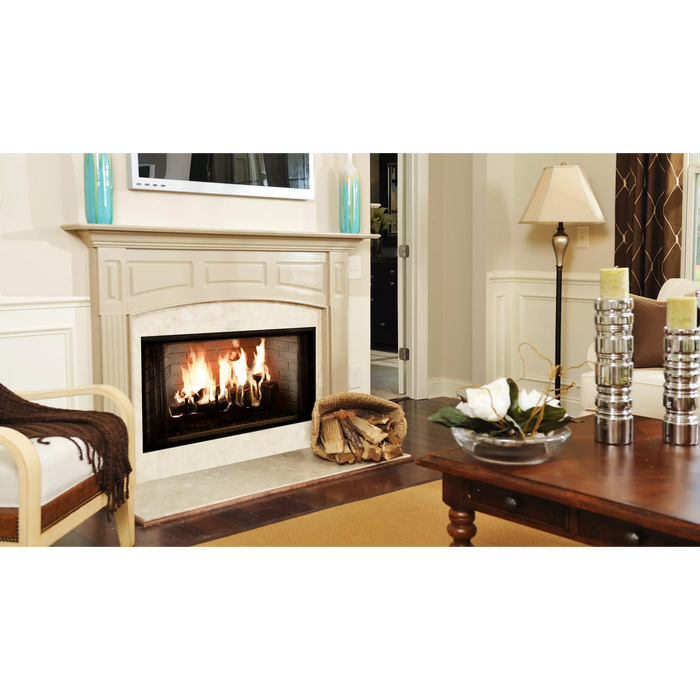 Majestic Royalton Outdoor Wood Burning Fireplace Insert, Classic Brick, 36" & 42" Sizes Available