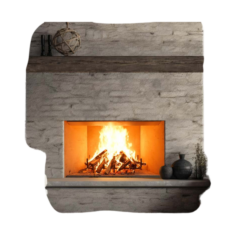 Empire 36-Inch by 30-inch Wood Fireplace Blackburn, Large Viewing Box, Premium Steel and Refractory Brick Construction WB36FB0F