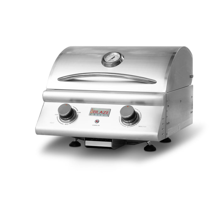 Blaze Electric Grill - 1500W Stainless Steel Outdoor Electric Grill with 274 sq in Cooking Surface and 749°F Max Temp