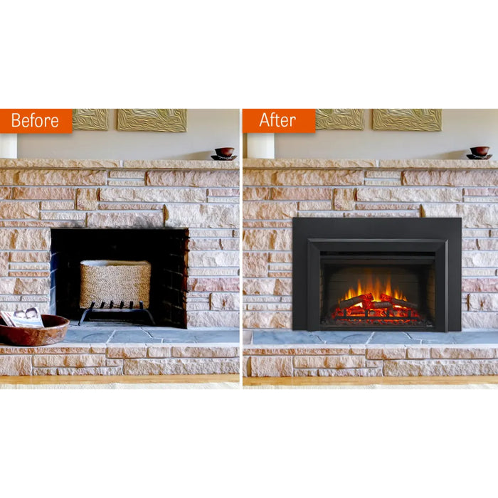 SimpliFire 30-Inch Electric Fireplace Insert, Traditional Design, Modern Controls, and Adjustable Heat SF-INS30