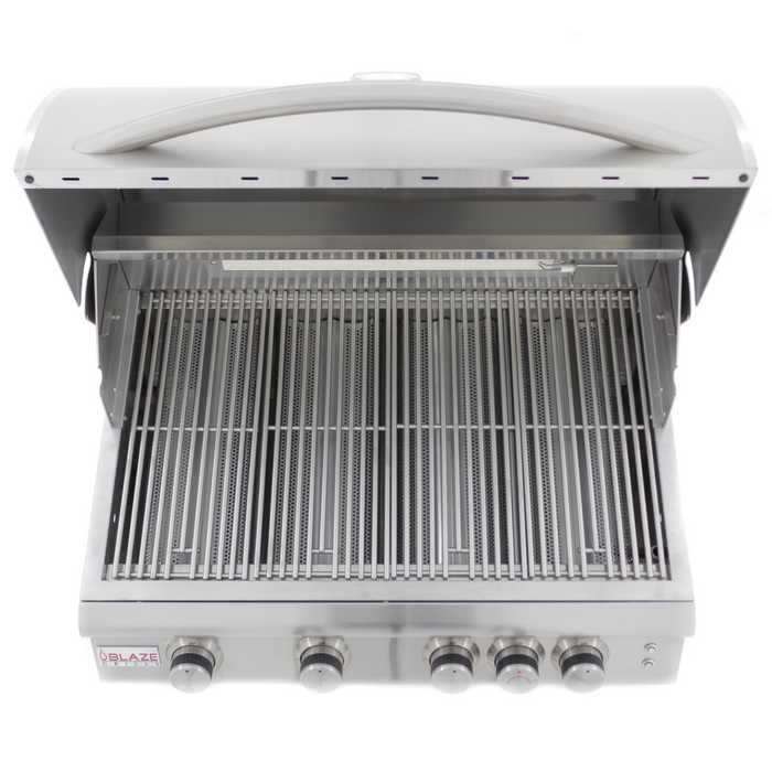 Blaze Grill 32" LTE Marine Grade Gas Grill, Stainless Steel 4-Burner Natural Gas BBQ for Indoor/Outdoor Use