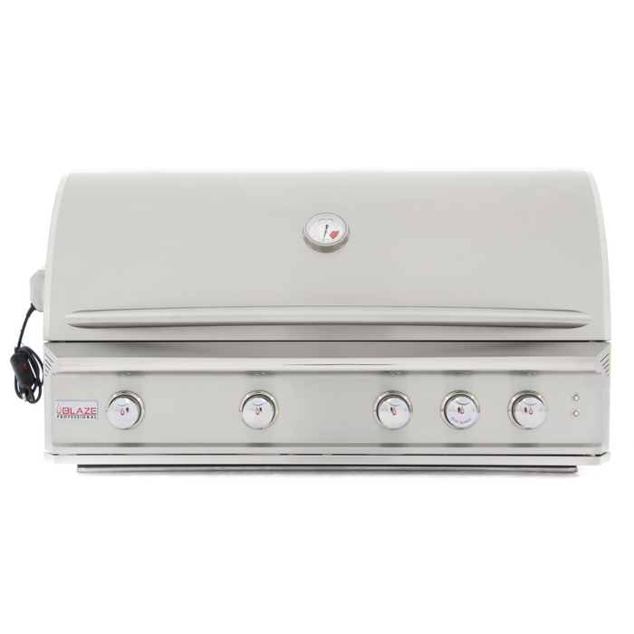 Blaze Grill 44" Professional Grill, Stainless Steel 4-Burner Liquid Propane BBQ for Indoor/Outdoor Use