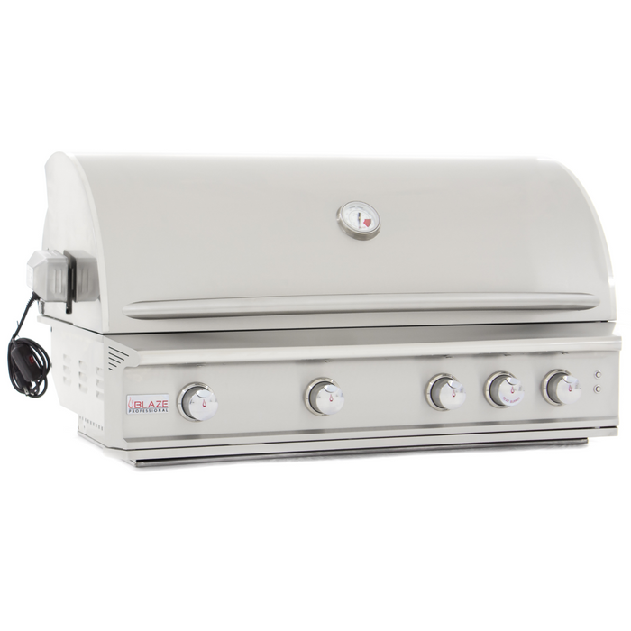 Blaze Grill 44" Professional Grill, Stainless Steel 4-Burner Liquid Propane BBQ for Indoor/Outdoor Use