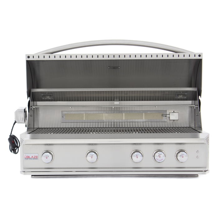 Blaze Grill 44" Professional Grill, Stainless Steel 4-Burner Liquid Propane BBQ for Indoor/Outdoor Use