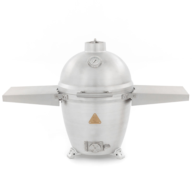 Blaze 20-Inch Kamado Grill – Cast Aluminum Body, 400 Sq In Cooking Surface, 12mm Stainless Steel Hex Grates, Dual Adjustable Air Vents, Built-In Thermometer, Charcoal BBQ Smoker