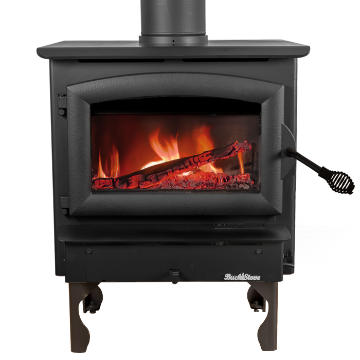 Buck Stove Model 21 NC Small Wood Burning Stove, Insert/Freestanding, 11,079-28,901 BTU, Heats up to 800-1800 sq ft, Non-Catalytic, Efficient