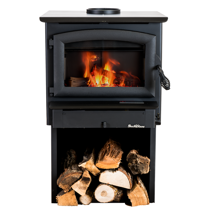 Buck Stove Model 21 NC Small Wood Burning Stove, Insert/Freestanding, 11,079-28,901 BTU, Heats up to 800-1800 sq ft, Non-Catalytic, Efficient