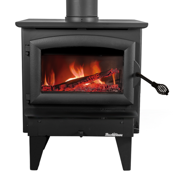 Buck Stove Model 21 NC Small Wood Burning Stove, Insert/Freestanding, 11,079-28,901 BTU, Heats up to 800-1800 sq ft, Non-Catalytic, Efficient