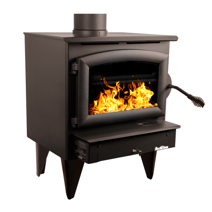 Buck Stove Model 21 NC Small Wood Burning Stove, Insert/Freestanding, 11,079-28,901 BTU, Heats up to 800-1800 sq ft, Non-Catalytic, Efficient