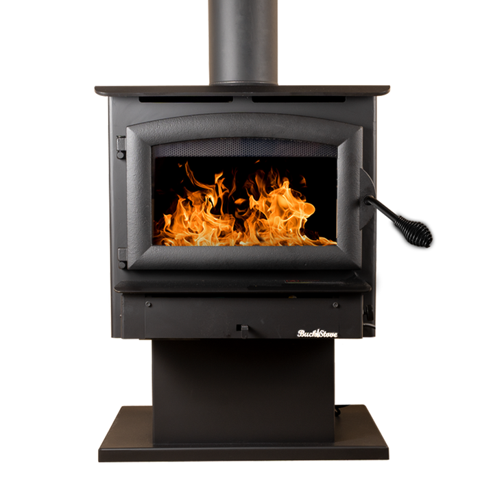 Buck Stove Model 21 NC Small Wood Burning Stove, Insert/Freestanding, 11,079-28,901 BTU, Heats up to 800-1800 sq ft, Non-Catalytic, Efficient