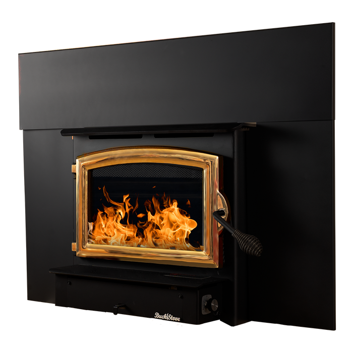 Buck Stove Model ZC 21 NC Small Wood Burning Stove, 28,901 BTU, Heats 800 - 1800 sqft, Non-Catalytic, Efficient, Compact Design, Blower Included