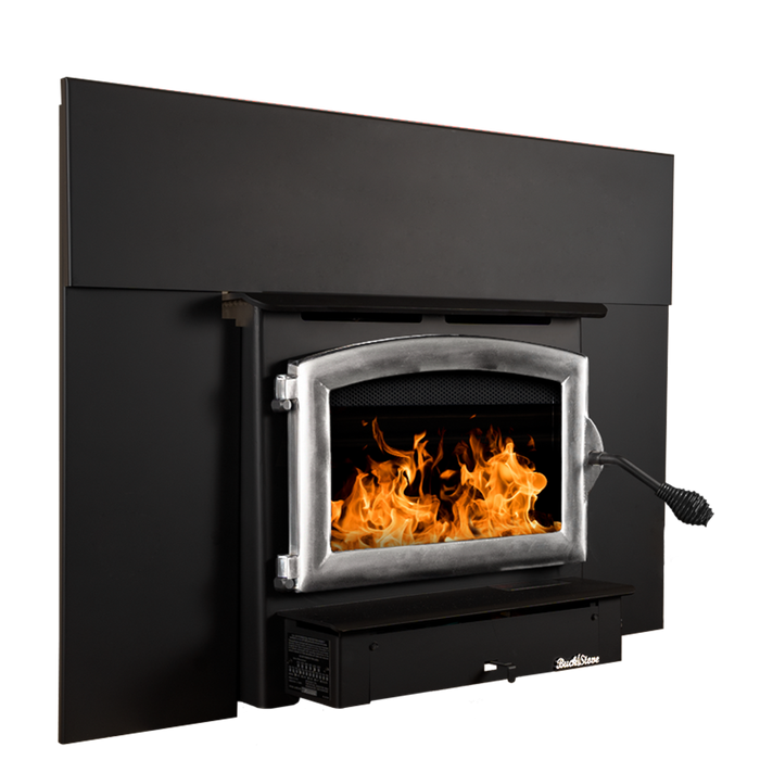 Buck Stove Model ZC 21 NC Small Wood Burning Stove, 28,901 BTU, Heats 800 - 1800 sqft, Non-Catalytic, Efficient, Compact Design, Blower Included