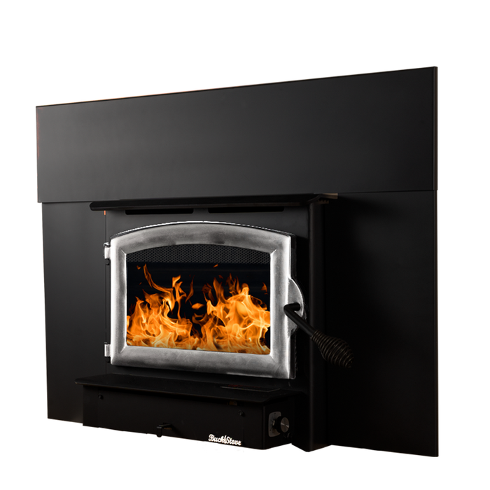 Buck Stove Model ZC 21 NC Small Wood Burning Stove, 28,901 BTU, Heats 800 - 1800 sqft, Non-Catalytic, Efficient, Compact Design, Blower Included