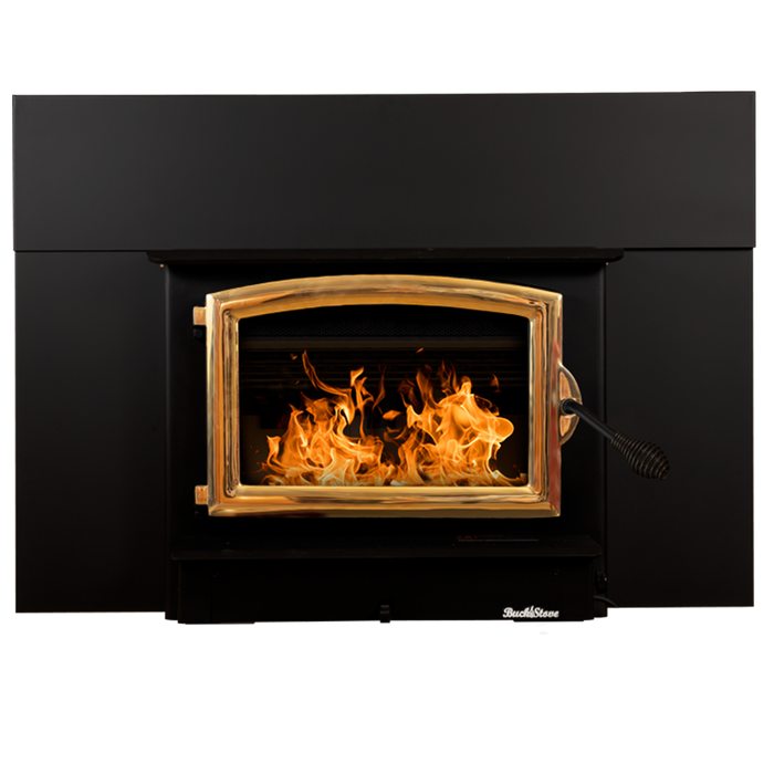 Buck Stove Model 74 Large Wood Burning Stove, Non-Catalytic, 52,400 BTU, Heats 1500-2600 sq ft, Efficient, Blower Included