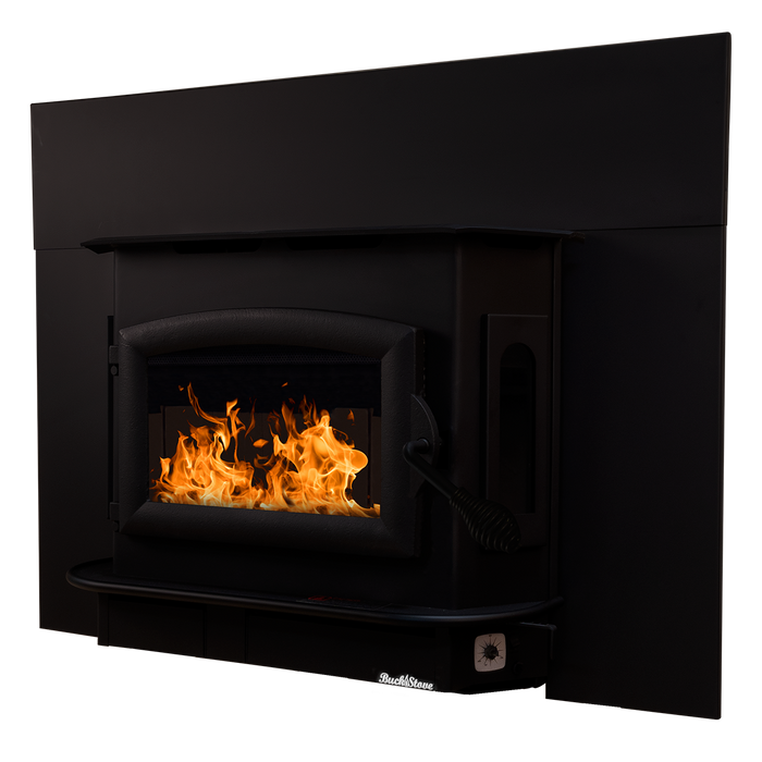 Buck Stove Model 81 Large Wood Burning Stove, Non-Catalytic, 59,500 BTU, Heats 1600-2700 sq ft, Insert/Freestanding Options, Blower Included