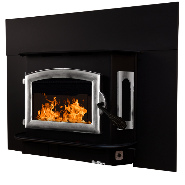 Buck Stove Model 81 Large Wood Burning Stove, Non-Catalytic, 59,500 BTU, Heats 1600-2700 sq ft, Insert/Freestanding Options, Blower Included