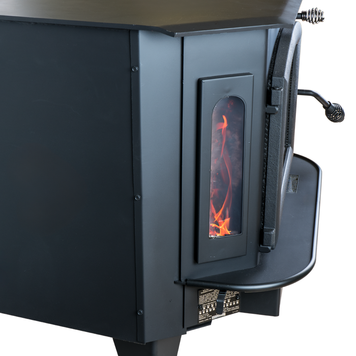 Buck Stove Model 91 Large Wood Burning Stove, High-Efficiency, Catalytic, 62,745 BTU, Heats 1600-3200 sq ft, Freestanding/Insert Options