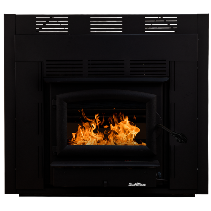 Buck Stove Model ZC 21 NC Small Wood Burning Stove, 28,901 BTU, Heats 800 - 1800 sqft, Non-Catalytic, Efficient, Compact Design, Blower Included