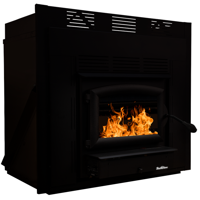 Buck Stove Model ZC 21 NC Small Wood Burning Stove, 28,901 BTU, Heats 800 - 1800 sqft, Non-Catalytic, Efficient, Compact Design, Blower Included