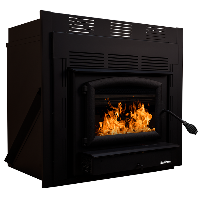 Buck Stove ZC74 Large Wood Burning Stove: 52,400 BTU, Heats 1,500-2,600 sqft, Efficient, Blower Included