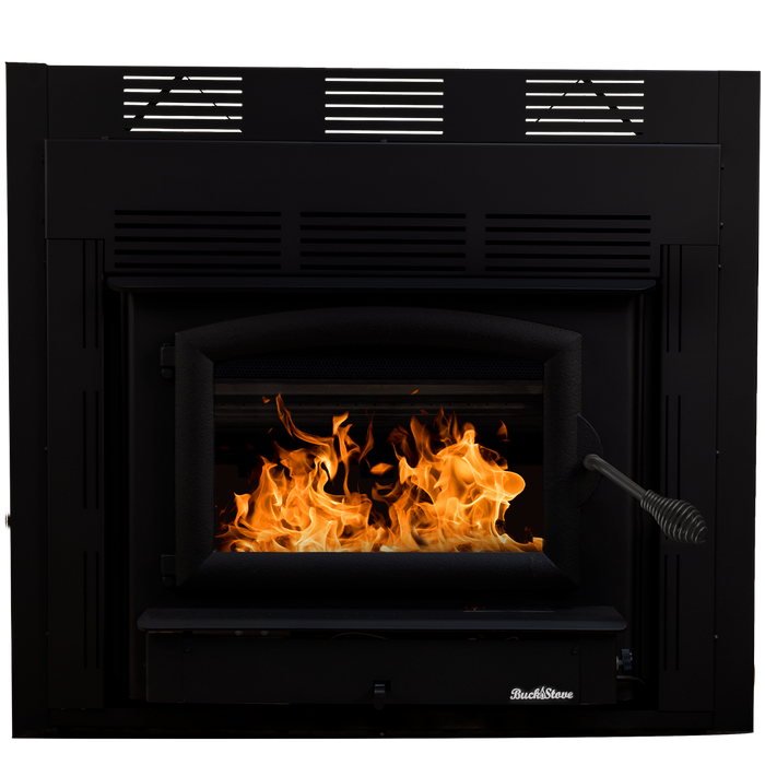 Buck Stove ZC74 Large Wood Burning Stove: 52,400 BTU, Heats 1,500-2,600 sqft, Efficient, Blower Included