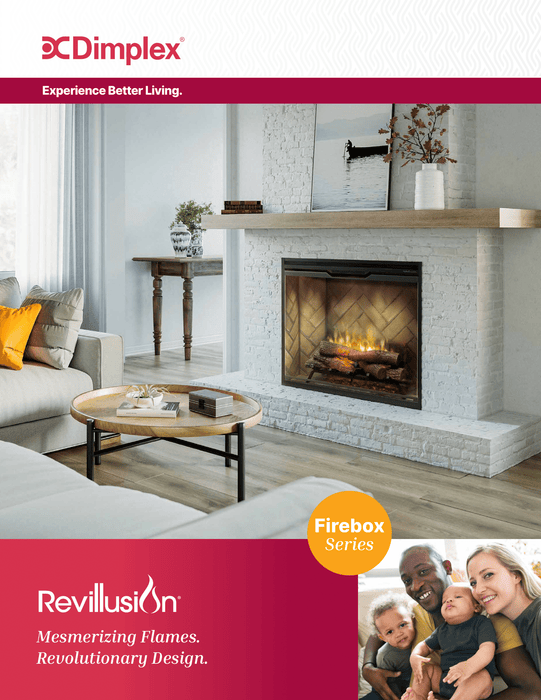 Dimplex Revillusion Electric Fireplace Insert, Remote and Plug Kit Included, Warms up to 2000 sq ft, Adjustable Flame Height and Colors, Cool Touch Glass Pane