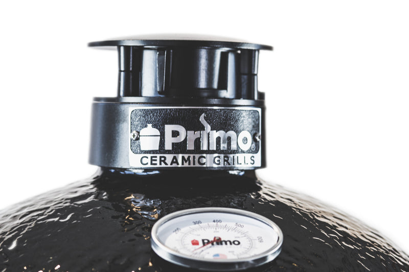 Primo Kamado Round Ceramic Grill, 280 sq in Cooking Area, Classic Kamado Design, Made in USA