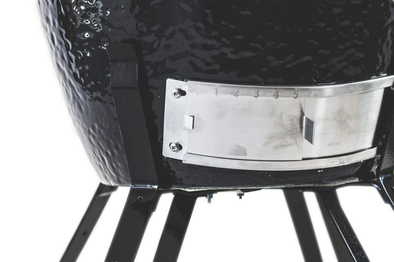 Primo Kamado Round Ceramic Grill, 280 sq in Cooking Area, Classic Kamado Design, Made in USA