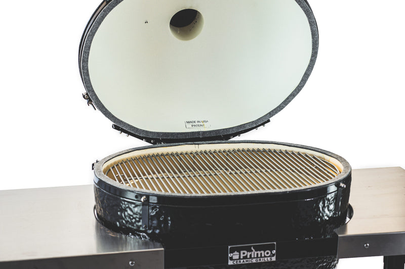 Primo Oval XL, X-Large 400 Kamado Charcoal Grill, 400 sq-inch Cooking Area, Premium Ceramics, PGCXLH