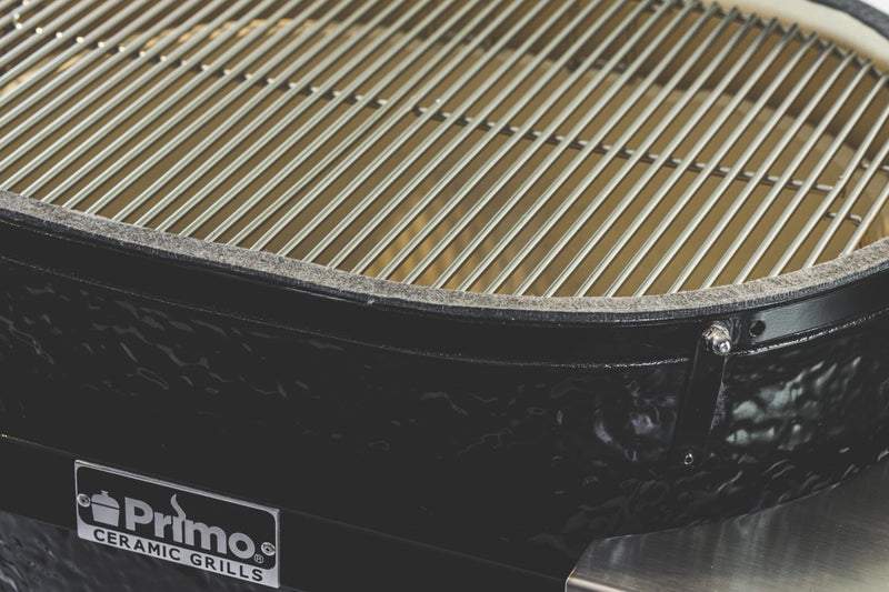 Primo Oval XL, X-Large 400 Kamado Charcoal Grill, 400 sq-inch Cooking Area, Premium Ceramics, PGCXLH
