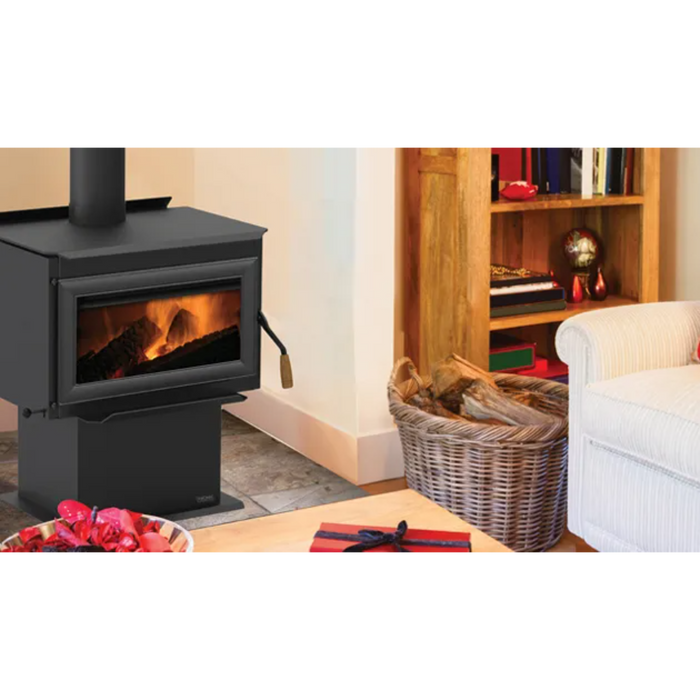 IronStrike Tahoma 1600 Wood-Burning Stove, 55,600 BTU, Heats 1200-2000 sq ft, 16" Logs, EPA Certified