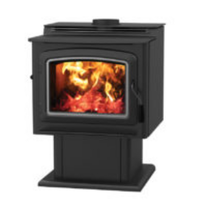 IronStrike Grandview 300 Wood Stove, 100,000 BTU, Heats 2000-3000 sq ft, 21" Logs, Thermal Fin Tech, EPA Certified